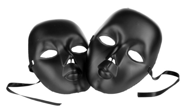 Masks isolated on white
