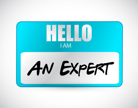 hello I am an expert name tag illustration design