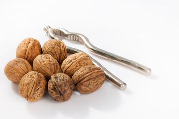 Walnut with nutcracker