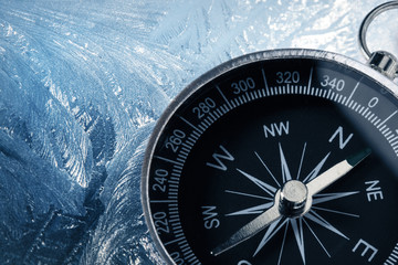 Compass on ice