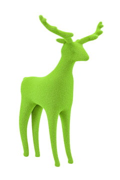 Green Velvet Reindeer