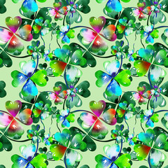 Clover seamless pattern