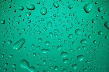 Drops on glass