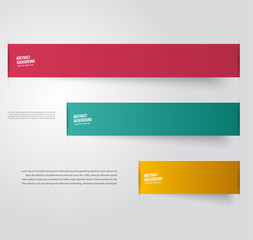 Fototapeta premium Vector abstract background. Label color and lines