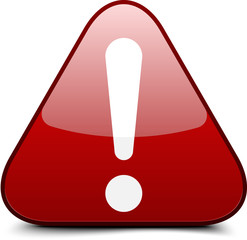 Exclamation danger sign