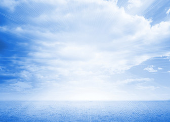 Obraz premium Blue desert landscape