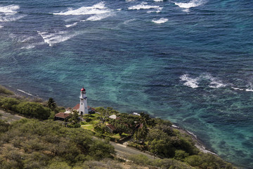 lighthouse and coral sea