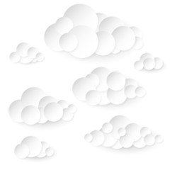 Obraz premium Paper clouds.