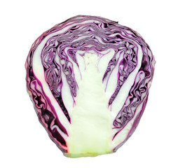 Fototapeta premium red cabbage isolated on white background