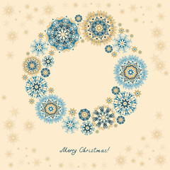 Christmas and New Year retro background