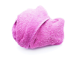 Towel on a white background