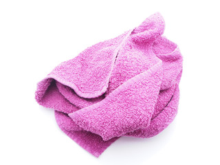 Towel on a white background