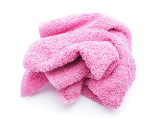 Towel on a white background