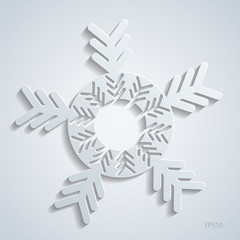 Decorative abstract snowflake