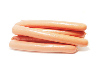 Sausage on a white background