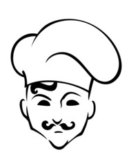 French chef in toque hat
