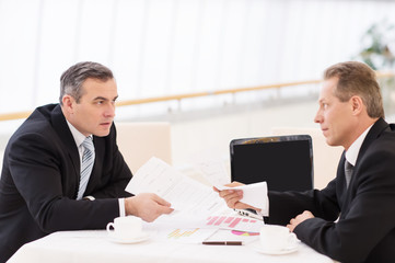 Business confrontation.