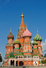 Fototapeta na wymiar St Wasilij Błogosławiony katedry w Moskwie