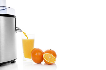 Fresh orange juice background.