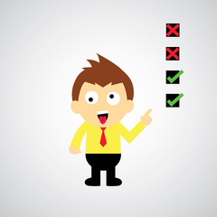 checklist vector cartoon