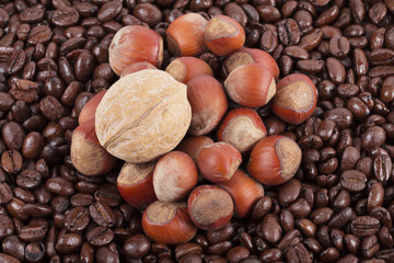 coffee on the white background