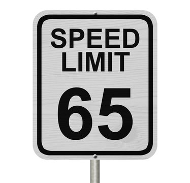 Speed Limit 65 Sign