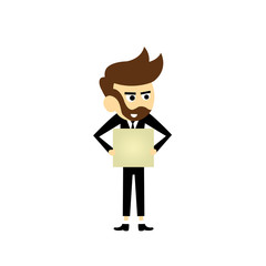 manager vector cartoon
