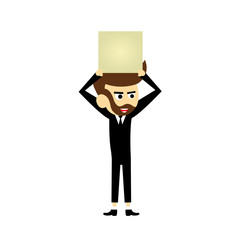 manager vector cartoon