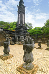 Fototapeta na wymiar Tomb of Khai Dinh emperor, Hue, Vietnam.