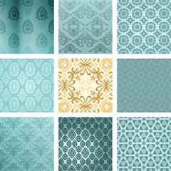 Retro background set