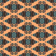 Tribal ethnic seamless vector pattern