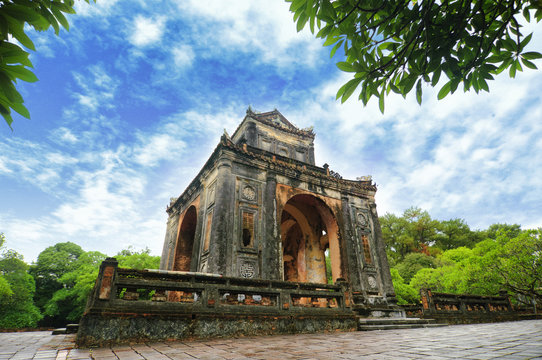 Tomb of Tu Duc emperor, Hue, Vietnam.