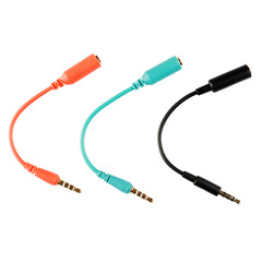 Various color audio cables
