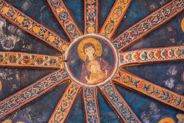Jesus and Mary Mural in Chora Church
