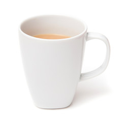 Mug of tea isolatedon a white background.