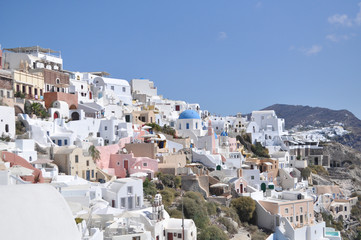 Landscape Greek island in the Mediterranean sea.
