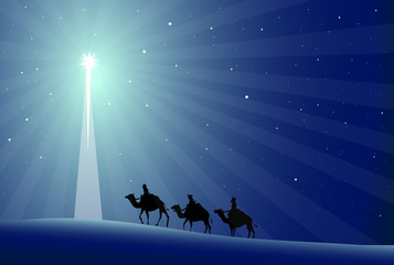 Wise Men Nativity - vector