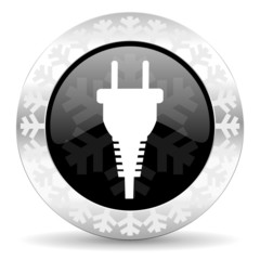 plug christmas icon