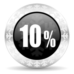 10 percent christmas icon