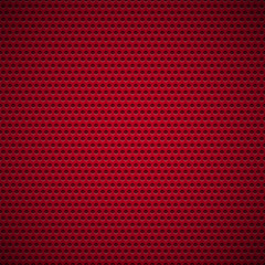 Red Background with Circle Perforated Pattern