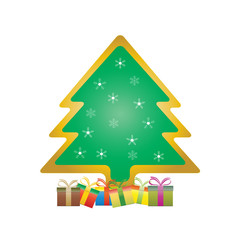 Christmas tree with gifts