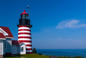 Fototapeta na wymiar West Quoddy Head Lighthouse