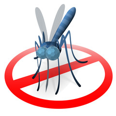 Stop mosquito sign