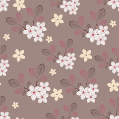 Elegant floral seamless pattern