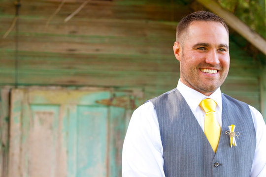 Handsome Grrom Wedding Day