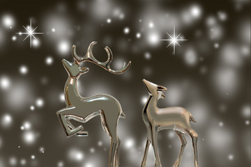Reindeer - pair