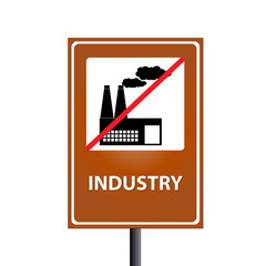 industry on traffic sign