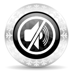 mute christmas icon