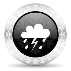 storm christmas icon