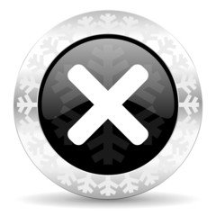 cancel christmas icon